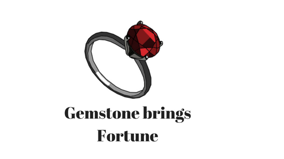 Gemstone brings luck